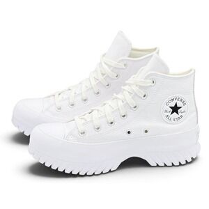 Converse Chuck Taylor All Star Lugged 2.0 A03705C Womens 7.5 White Leather Shoes